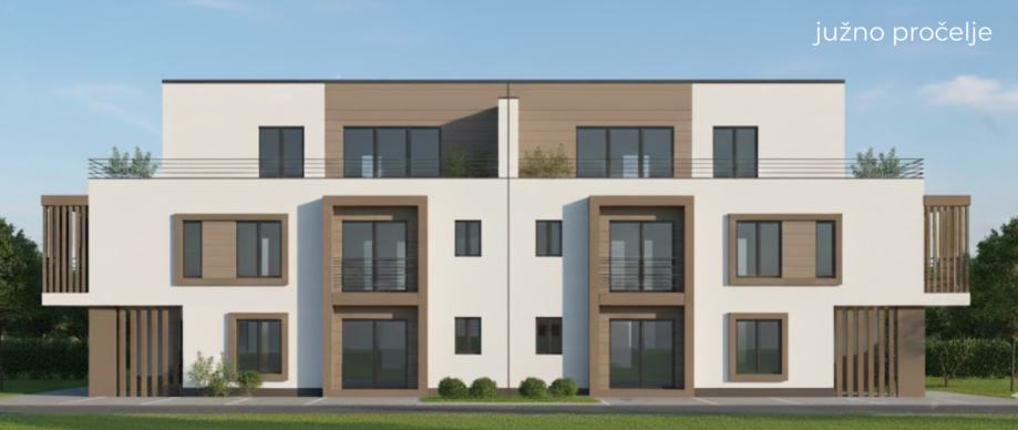 Savska 79 Residence – južno pročelje novogradnje u Sesvetama